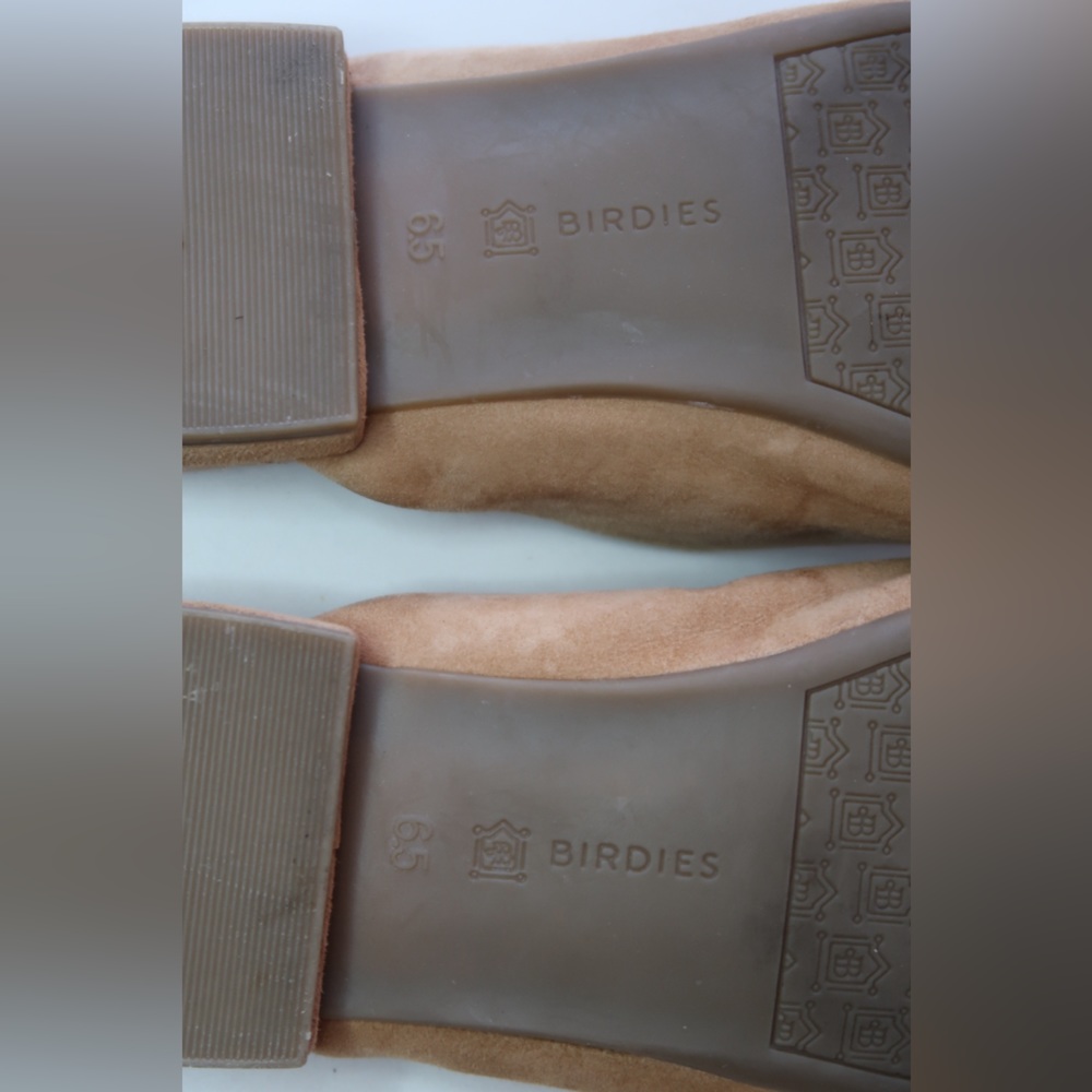 Birdies Tan Suede Pointed-Toe Slide Flats - Picture 8 of 8